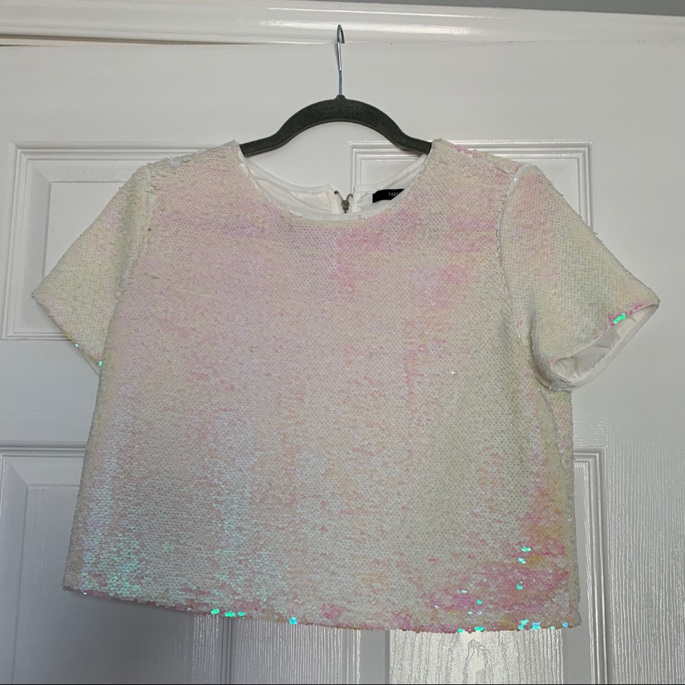 Sequins crop top